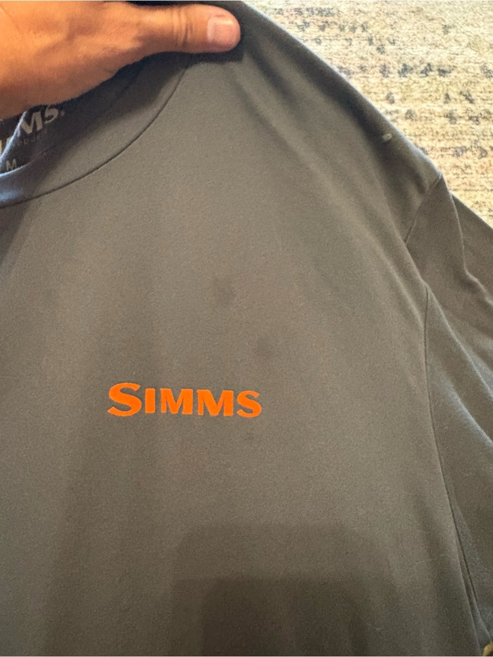 Simms Men’s Long Sleeve Shirt Size Medium - Picture 2 of 4
